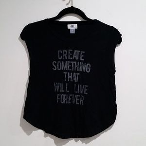 Black "Create" Tank